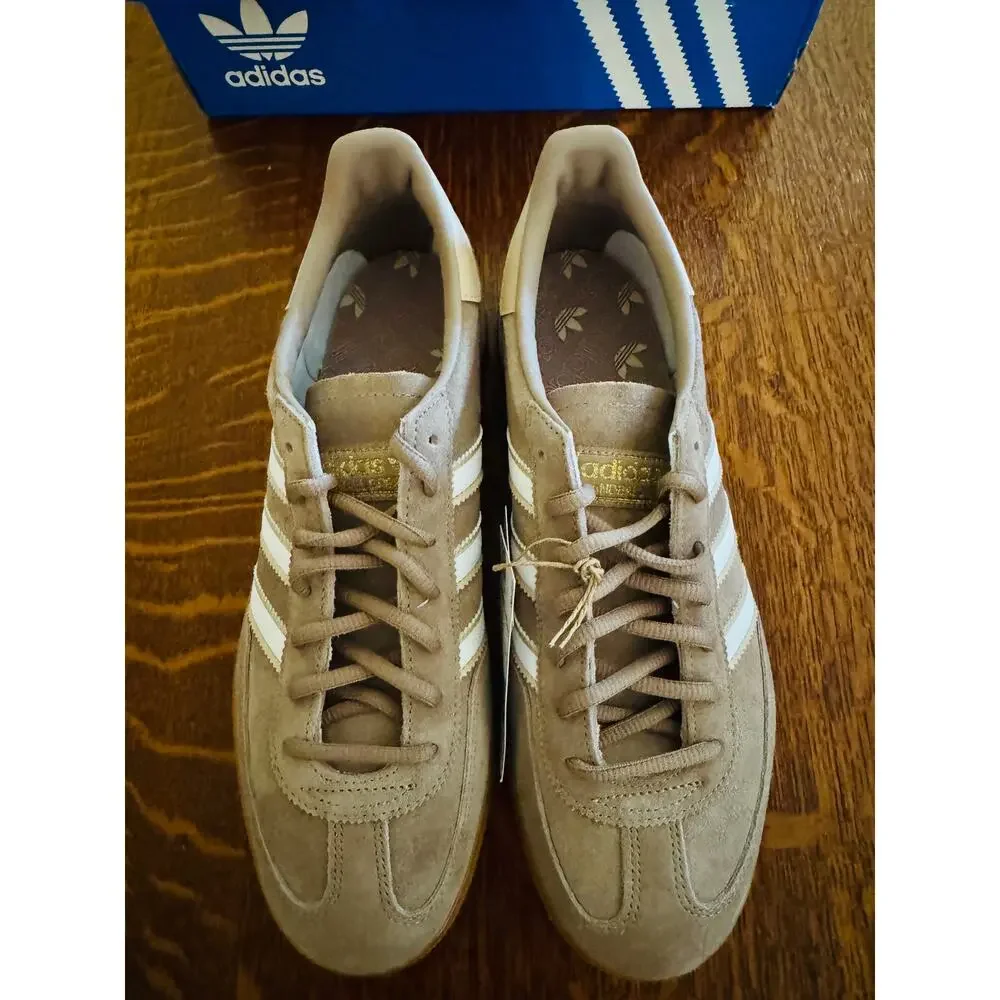 NIB adidas Handball Spezial Sneakers Brwn/Wht/Beige Womens 9.5